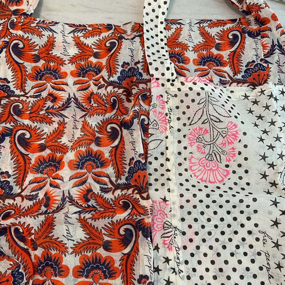 Free People Shopping Bags, Set of 2